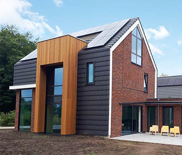 Ecologische houtskeletbouw casco woning Harfsen